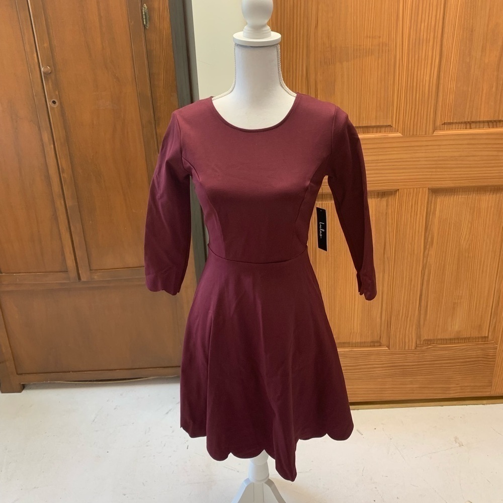 Lulu’s mini/knee length skater dress NEW XS 17 in pit L-34 in - Picture 1 of 5